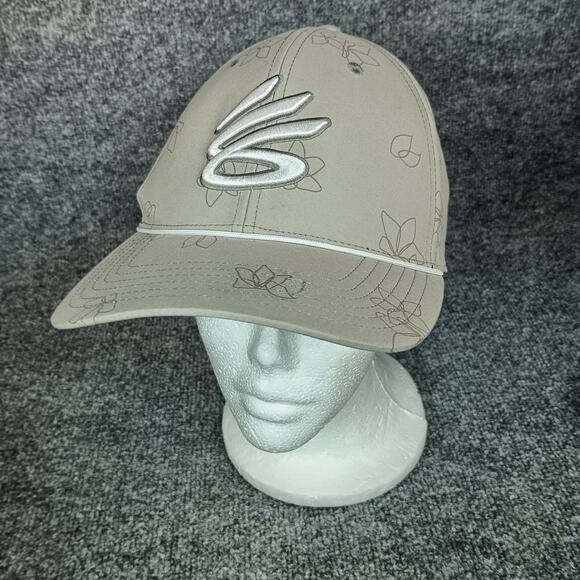 Under Armour Curry Golf Hat Cap Tan Snapback Flow Embroidered - Picture 1 of 10